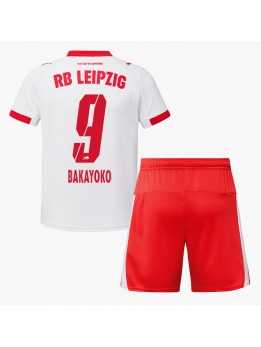 Billige RB Leipzig Johan Bakayoko #9 Hjemmedraktsett Barn 2025-26 Kortermet (+ Korte bukser)